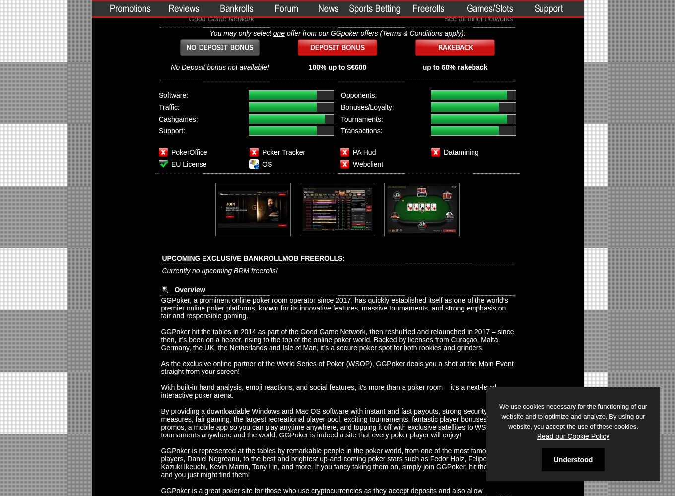 Commerciële redactionele context over GGPoker